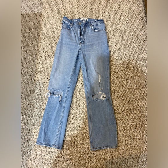 Abercrombie Ankle Straight Ultra High Rise Curve Love Jean - Picture 2 of 4